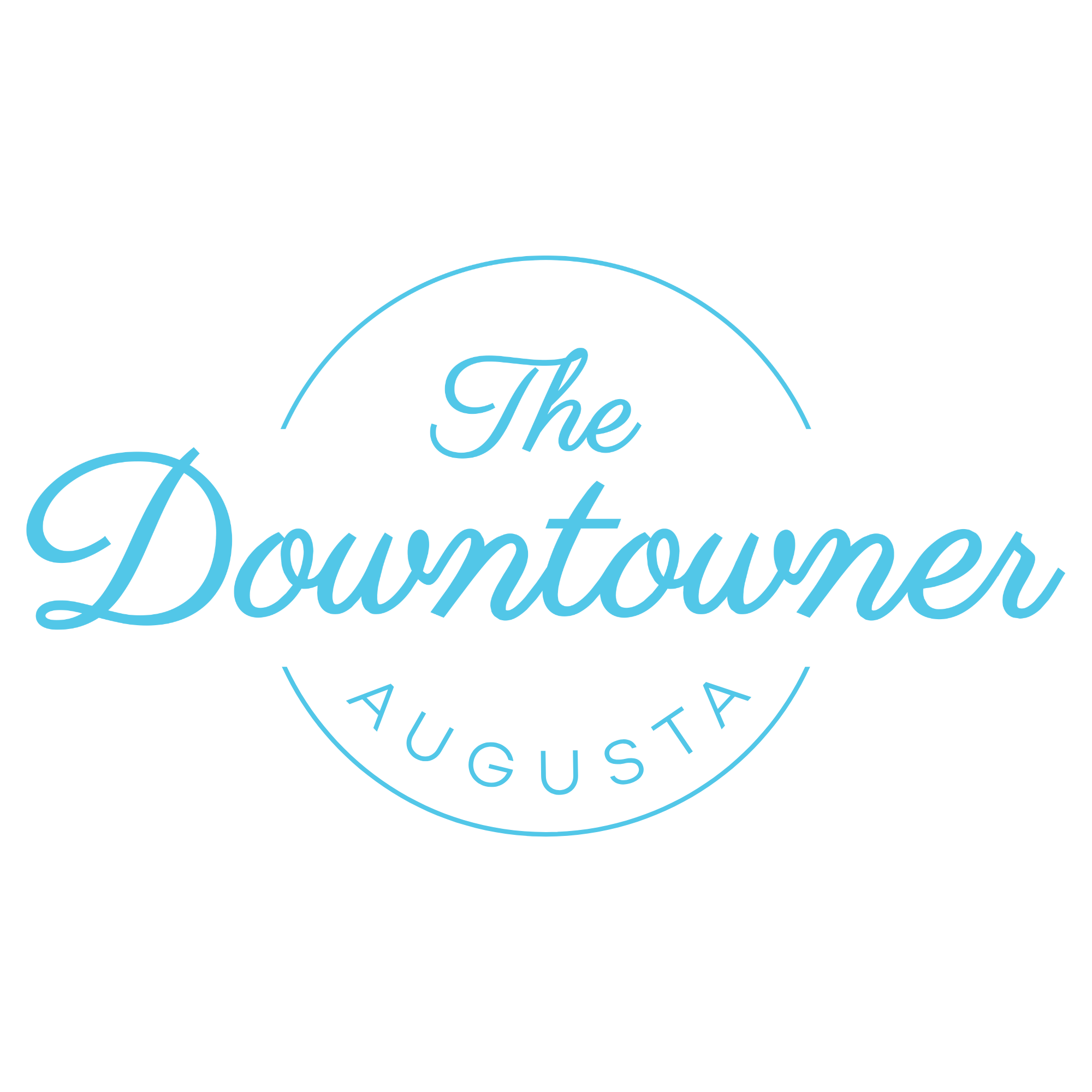 The image is a logo for "The Downtowner Augusta".